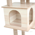 small pet cage Wood Cat Climbing Frame Cat Condos Tower Cat Manufactory